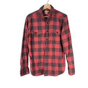 Faherty Buffalo Work shirt  Flannel Plaid Button Down Small